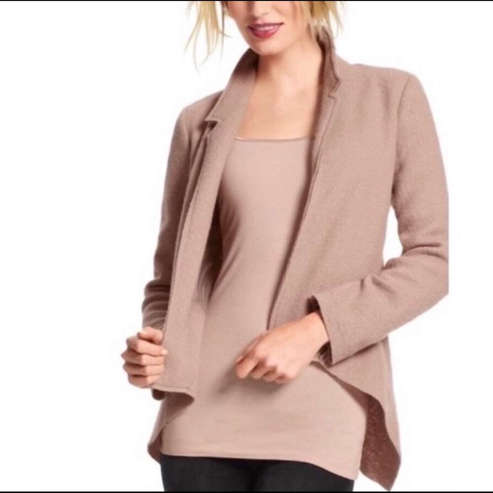 Cabi Valentina #528 Blush Wool Jacket Cardigan | M